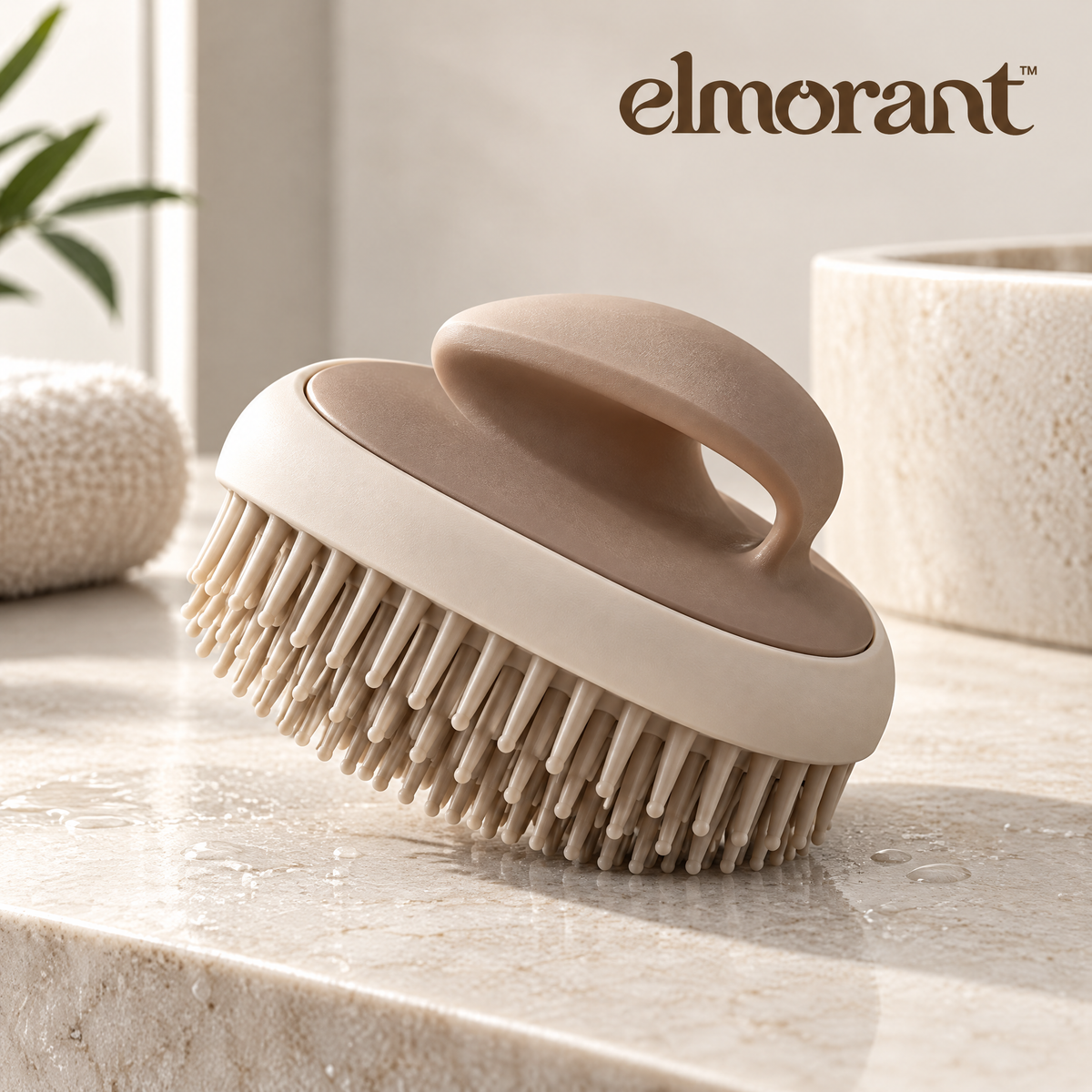 Elmorant™ Easy-Grip Shampoo Scalp Brush