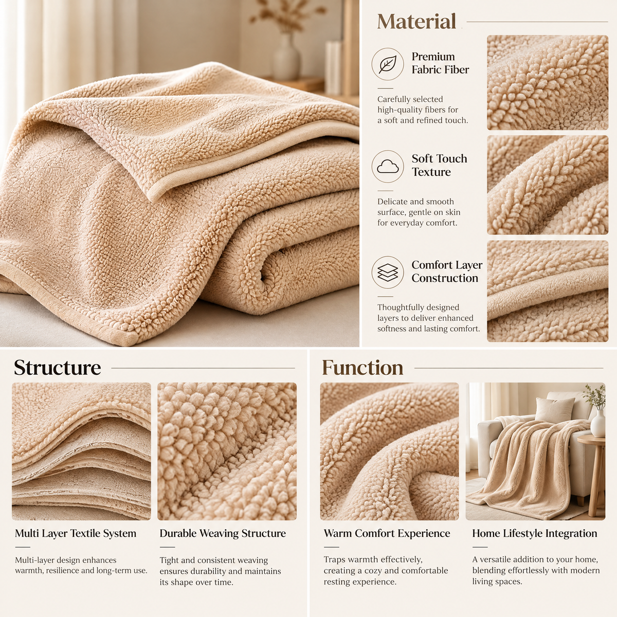 Elmorant™ Ultra-Soft Fleece Comfort Blanket