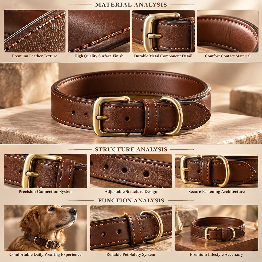 Elmorant™ Classic Leather Dog Collar