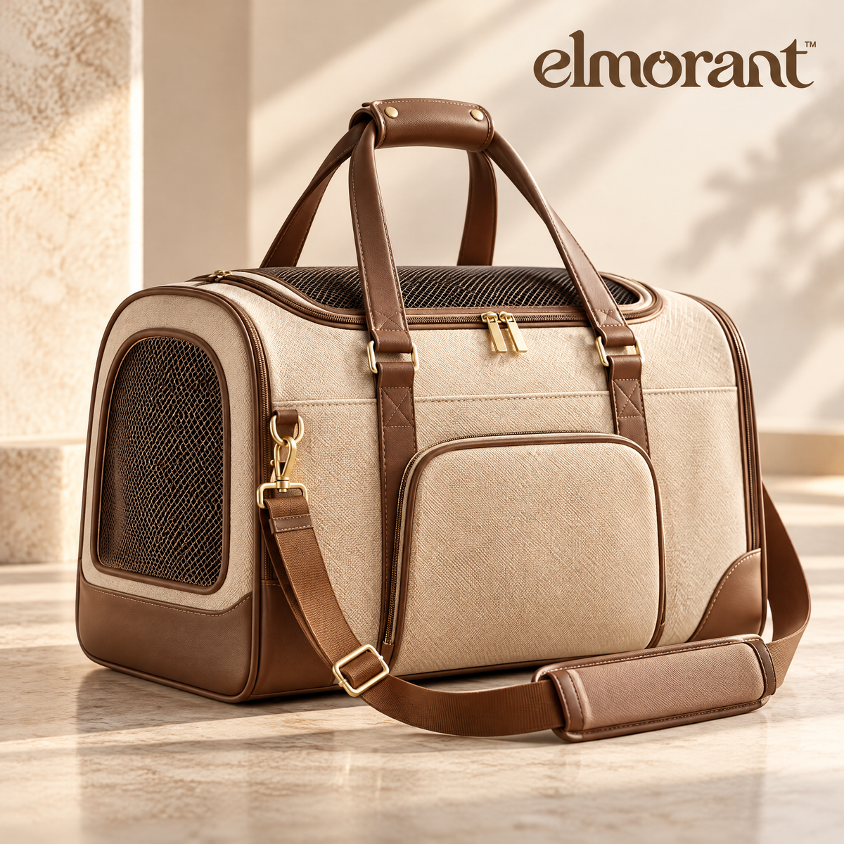 Elmorant™ Ventilated Pet Travel Carrier
