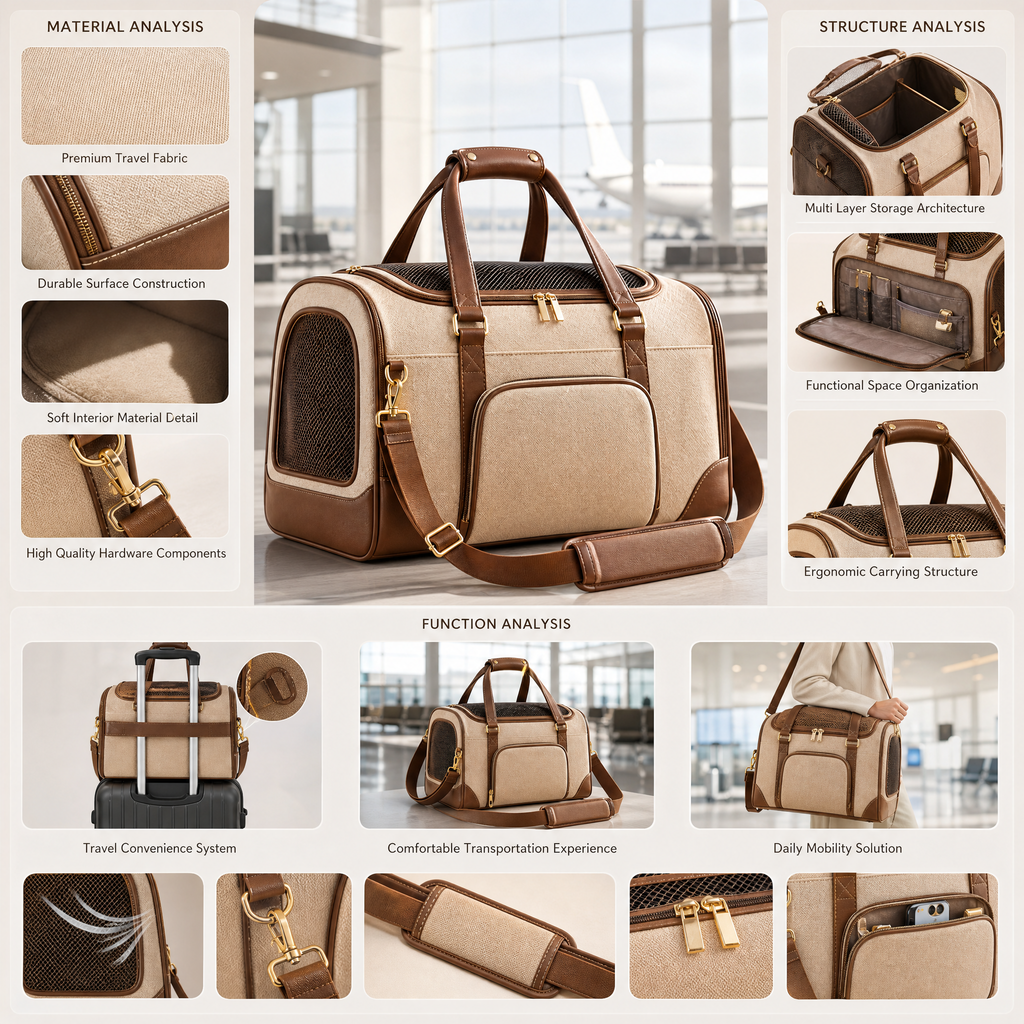 Elmorant™ Ventilated Pet Travel Carrier