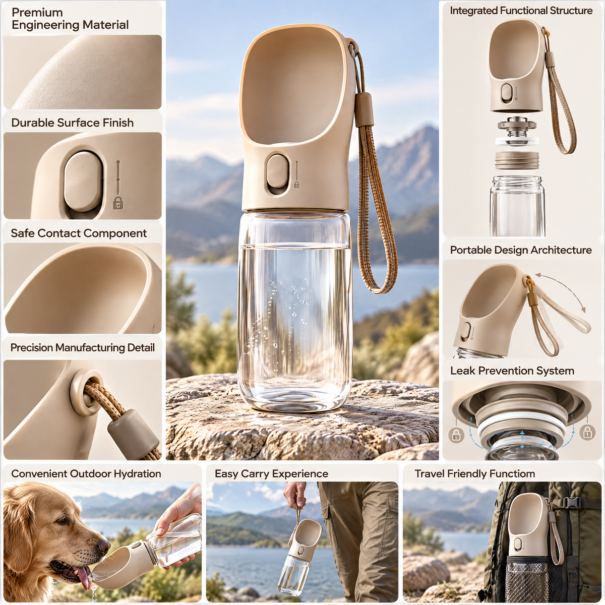 Elmorant™ Portable Pet Water Bottle