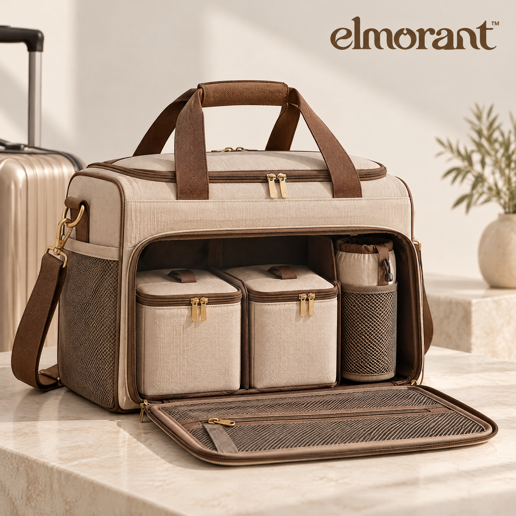 Elmorant™ Multi-Compartment Pet Travel Bag