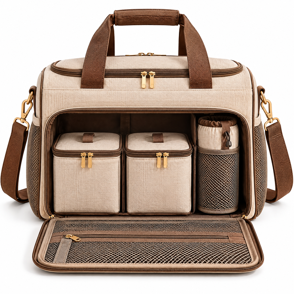 Elmorant™ Multi-Compartment Pet Travel Bag