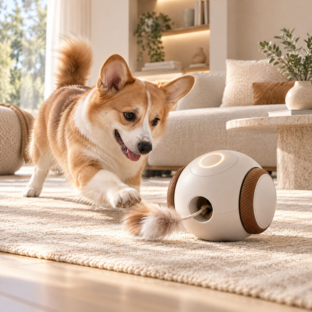 Elmorant™ Automatic Rolling Cat Teaser Toy