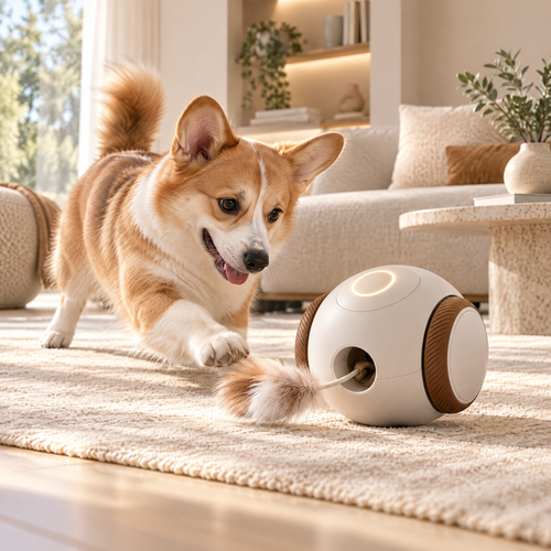 Elmorant™ Automatic Rolling Cat Teaser Toy